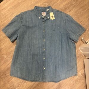 Levi's Classic Blue Denim Button Up Shirt